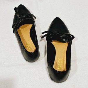 Rouge Helium Pointed Bow Flats Size 8.5 Black